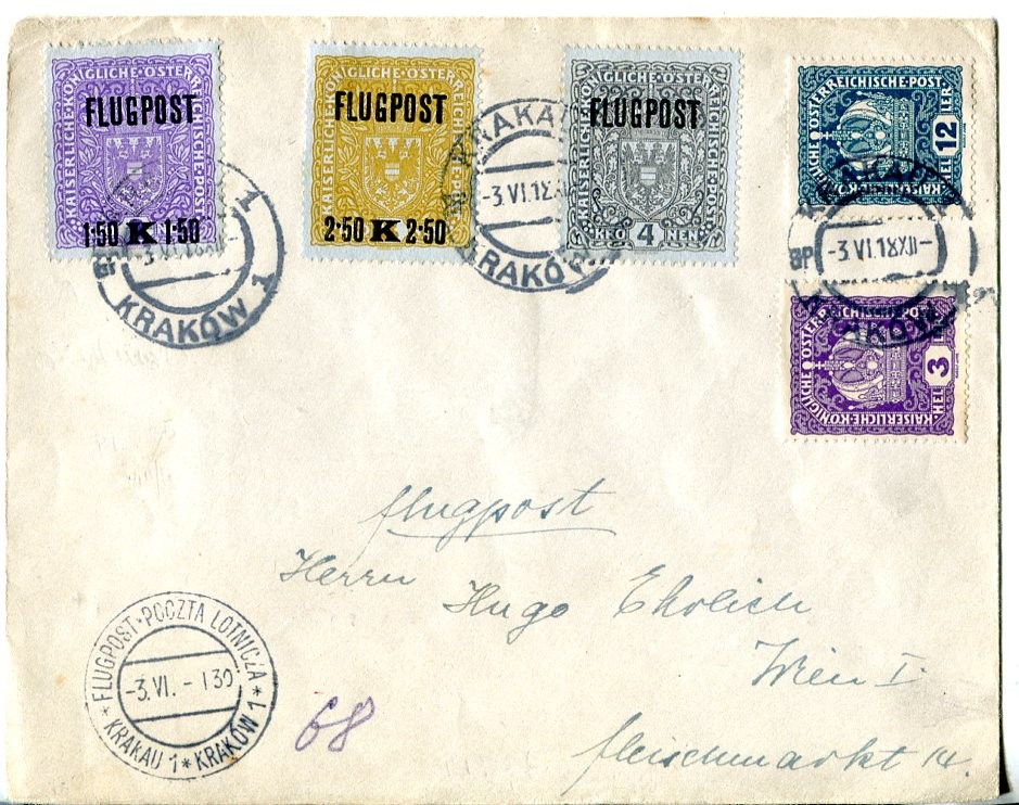 1918 KRAKAU-WIEN FLIGHT (025618)